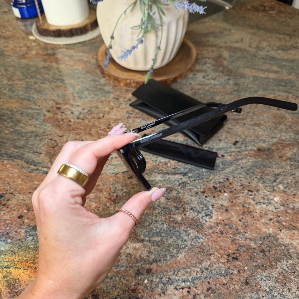 Yves Saint Laurent Black Mask Sunglasses - Picture 4 of 9